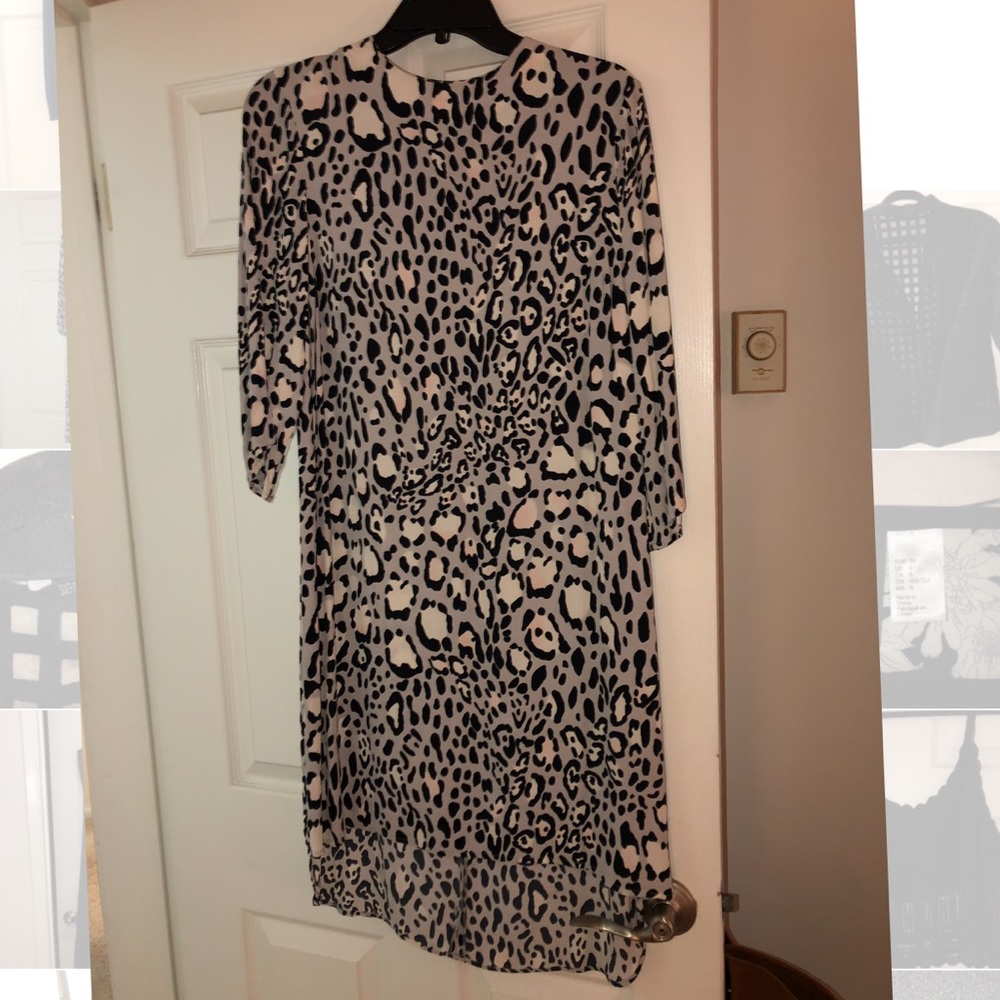Leopard topshop dress